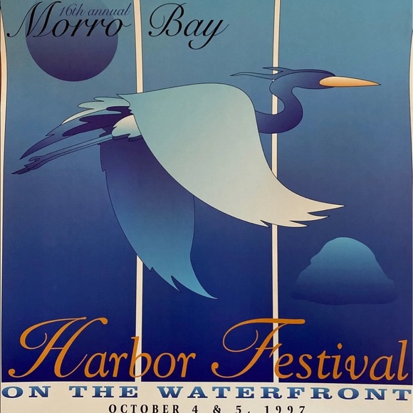 1997 Morro Bay Harbor Festival Advertising Poster